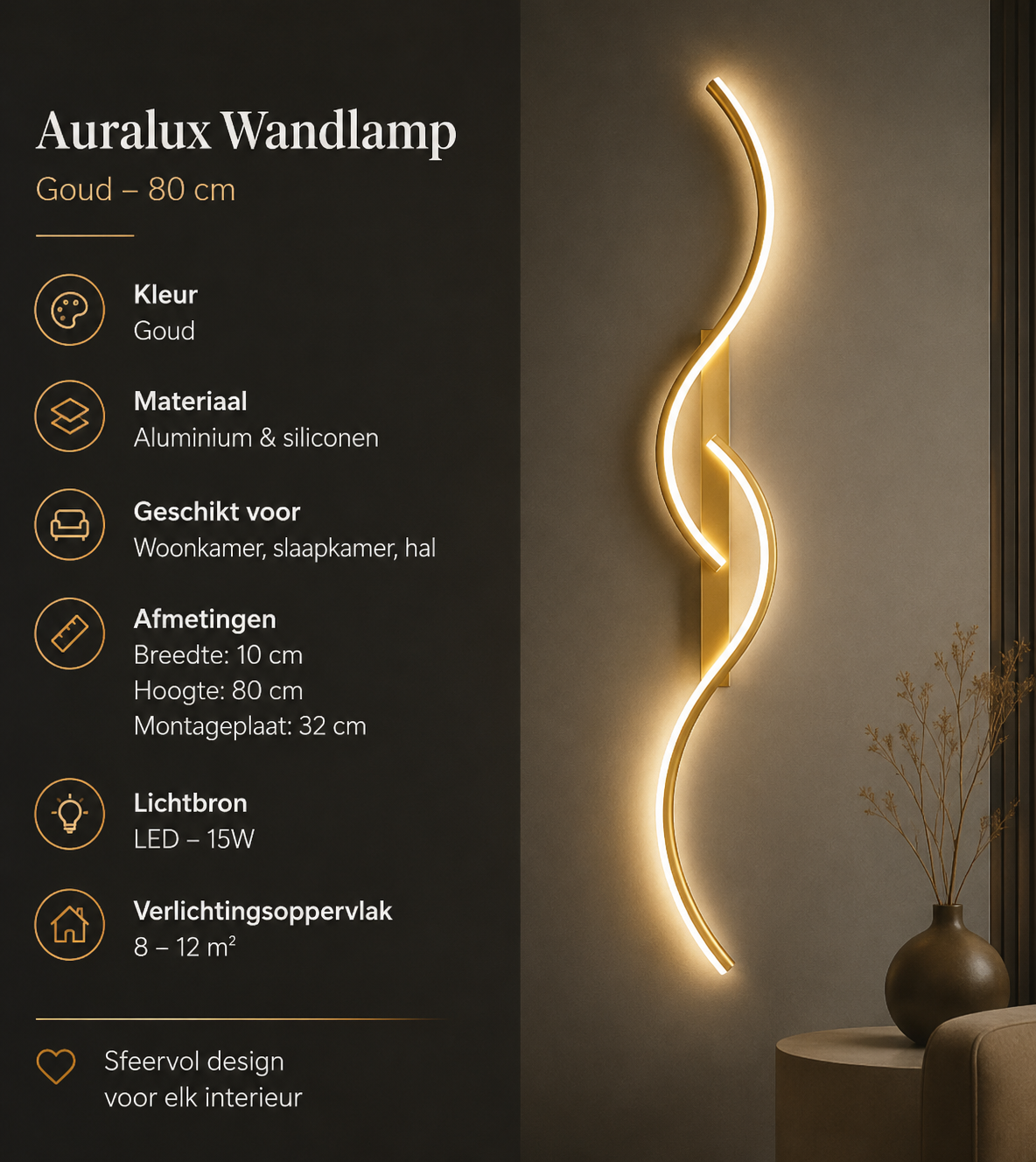 Auralux Wandlamp
