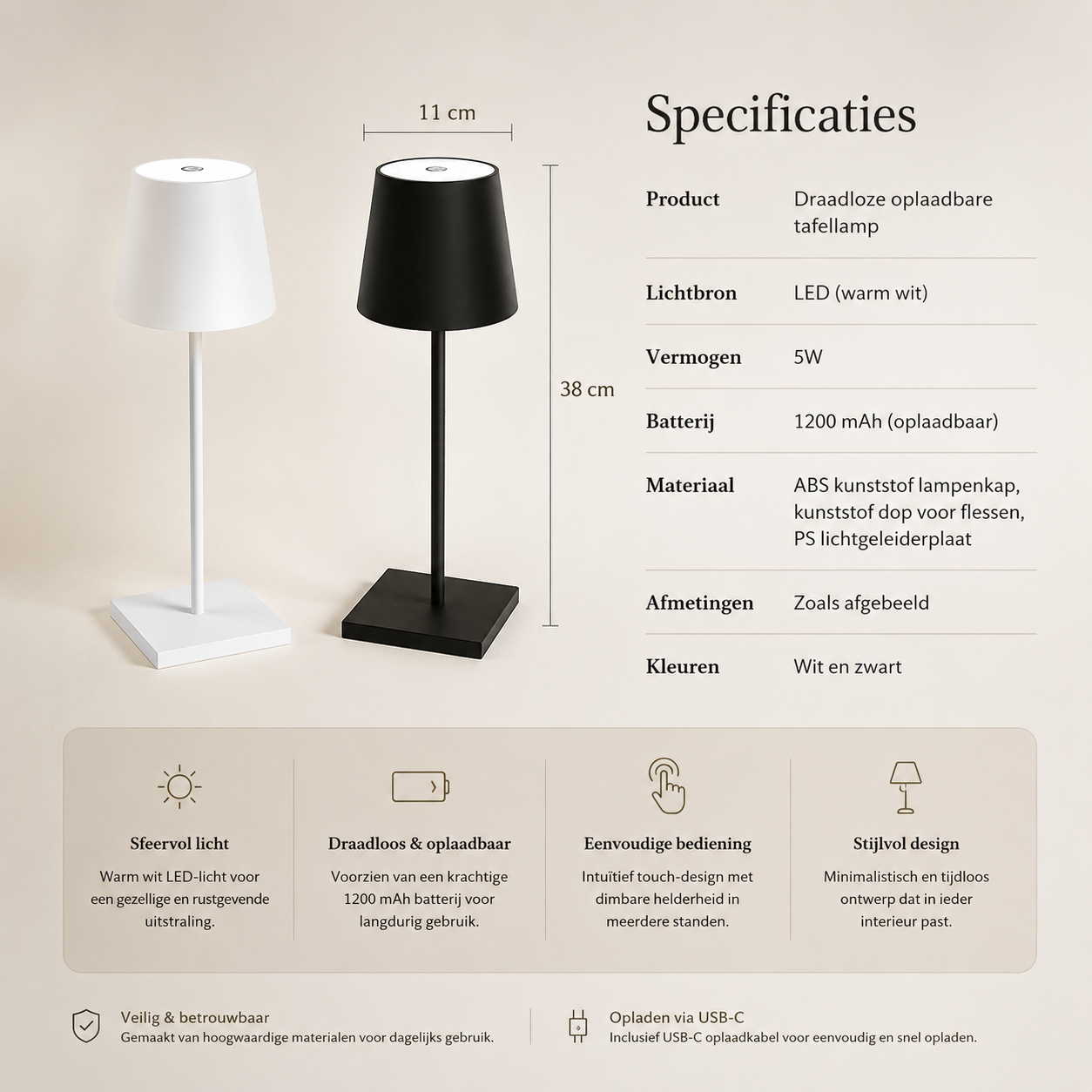 Lumo LED Tafellamp