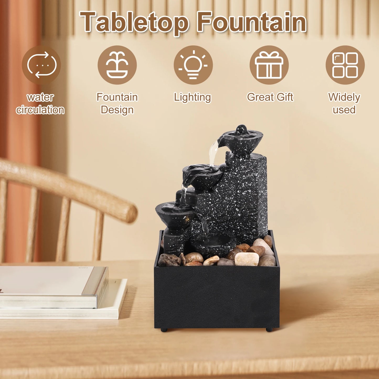 Table Waterfall Decor