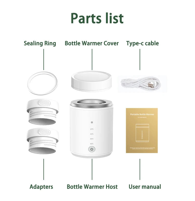 Draagbare Baby Flessenwarmer Pro